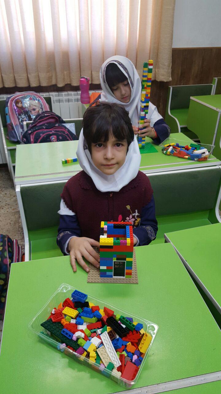 فعالیت های لگوی آموزشی دی ماه دانش آموزان باران اندیشه